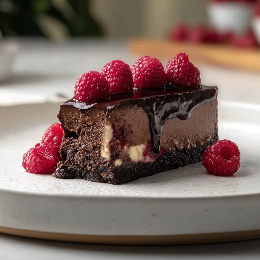 Chocolate Raspberry Cheesecake